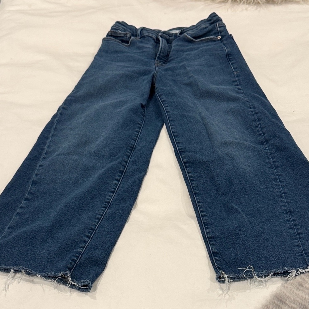 Good American Dark Blue Flare Jeans